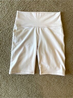 Fabletics Baby Pink Biker Shorts